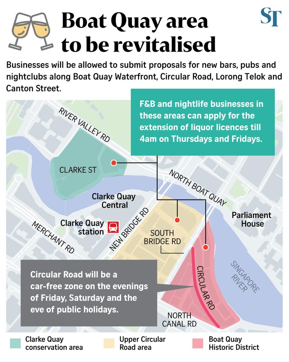 Boat Quay Clarke Quay Liquor Hours Extended to 4am Boat Quay Clarke Quay Liquor Hours Extended to 4am